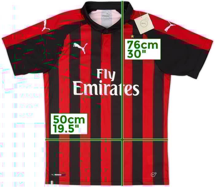 2018-19 AC Milan Home Shirt (M)