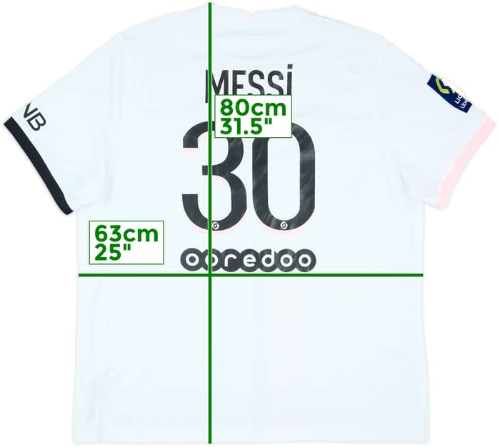 2021-22 Paris Saint-Germain Away Shirt Messi #30 - 8/10 - (XXL)