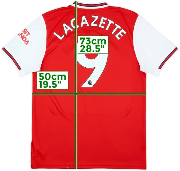 2019-20 Arsenal Home Shirt Lacazette #9 - 9/10 - (M)