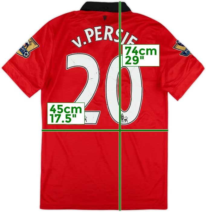 2013-14 Manchester United Home Shirt v.Persie #20 - 6/10 - (S)