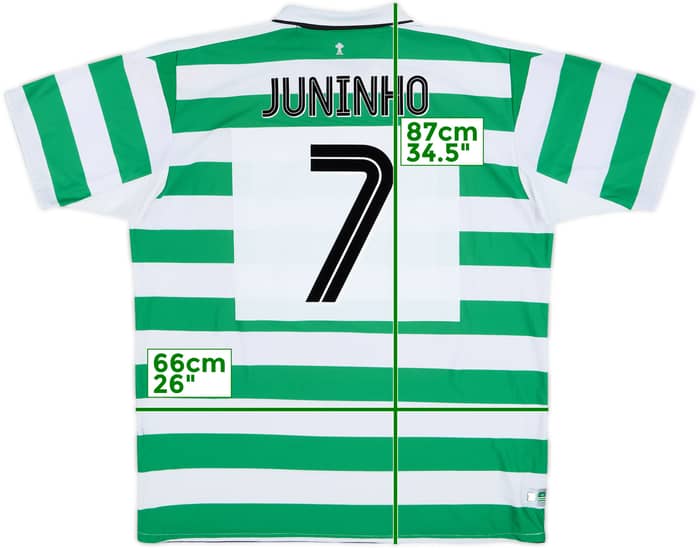2004-05 Celtic Home Shirt Juninho #7 - 7/10 - (3XL)