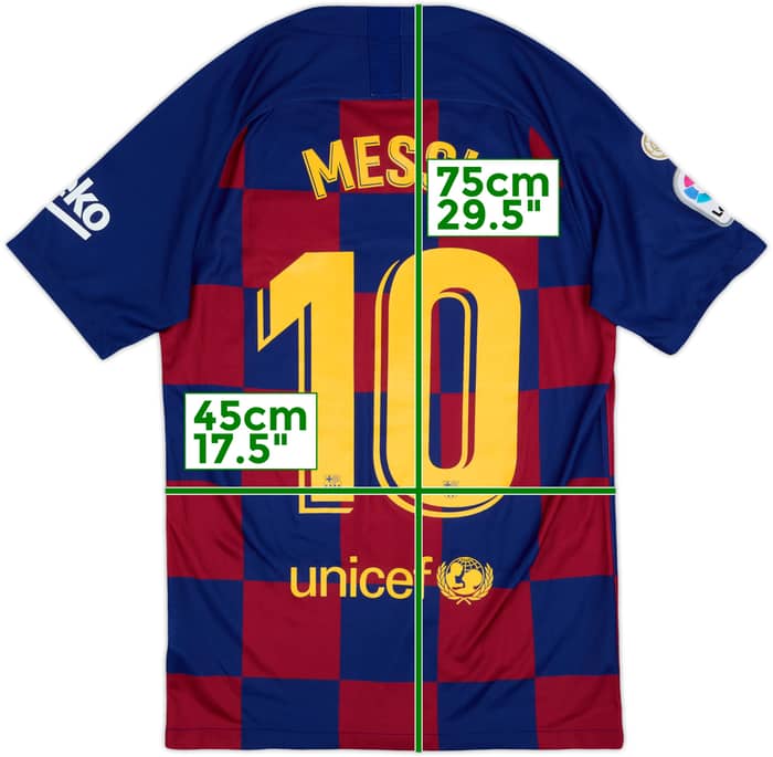 2019-20 Barcelona Home Shirt Messi #10 - 8/10 - (S)