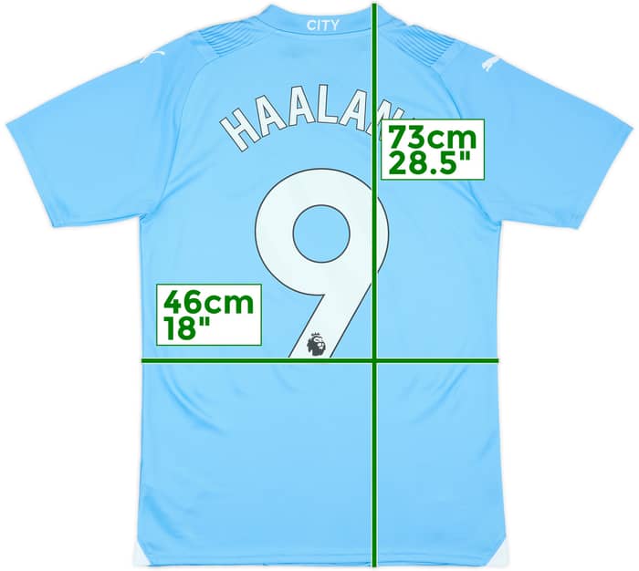 2024-25 Manchester City Home Shirt Haaland #9 - 10/10 - (S)