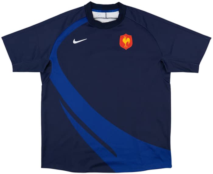 2007-08 France Rugby Home Shirt - 9/10 - (XL)