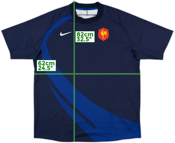 2007-08 France Rugby Home Shirt - 9/10 - (XL)