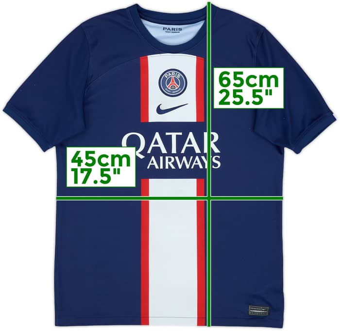 2022-23 Paris Saint-Germain Home Shirt - 6/10 - (XL.Boys)