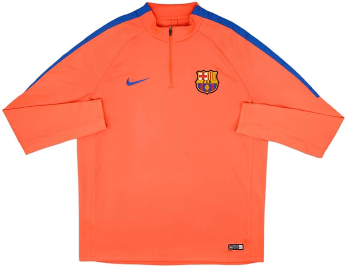 2016-17 Barcelona Nike 1/4 Zip Drill Top - 8/10 - (XL)