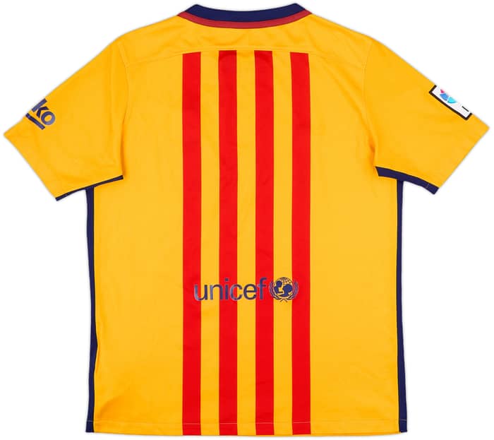 2015-16 Barcelona Away Shirt - 8/10 - (XL.Boys)