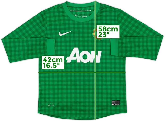 2012-13 Manchester United GK Shirt #1 - 8/10 - (M.Boys)