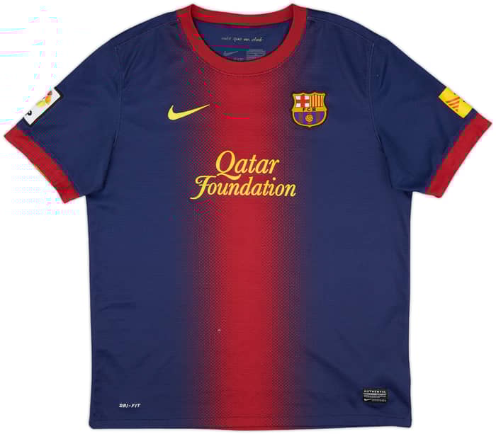 2012-13 Barcelona Home Shirt - 8/10 - (XL.Boys)