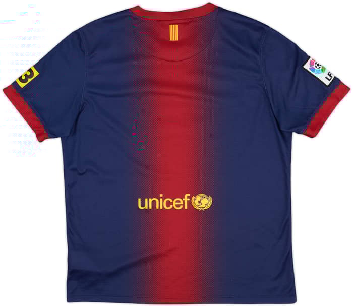 2012-13 Barcelona Home Shirt - 8/10 - (XL.Boys)