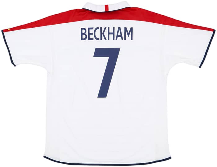 2003-05 England Home Shirt Beckham #7 - 6/10 - (XXL)