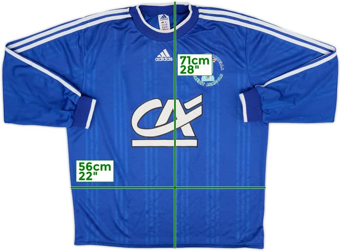 2000-01 Coupe de France L/S Shirt #14 - 8/10 - (XL)