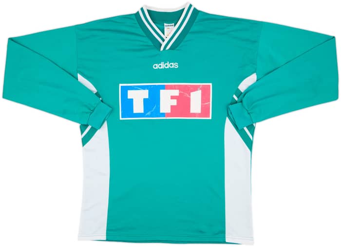 1990s Coupe de France Home L/S Shirt #6 - 5/10 - (XL)
