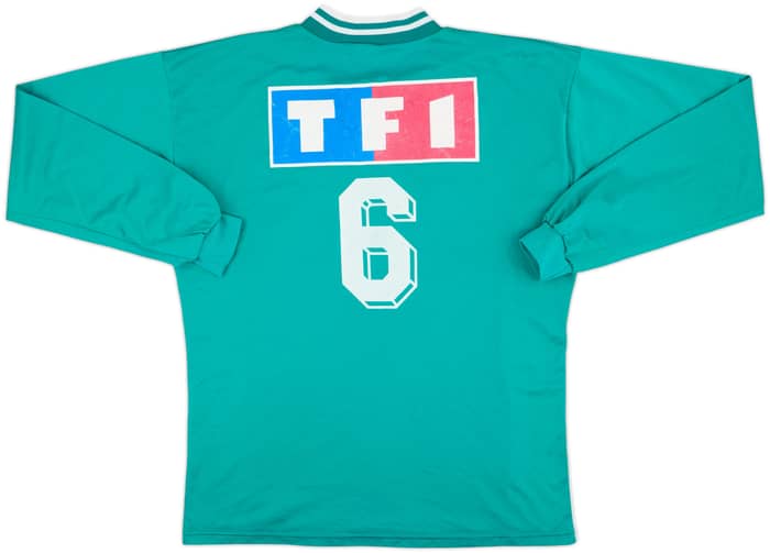 1990s Coupe de France Home L/S Shirt #6 - 5/10 - (XL)
