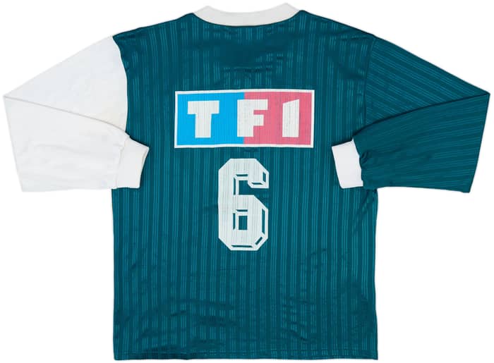 1990s Coupe de France Home L/S Shirt #6 - 7/10 - (XL)