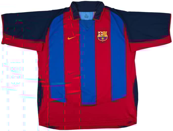 2003-04 Barcelona Home Shirt Ronaldinho #10 - 9/10 - (XXL)