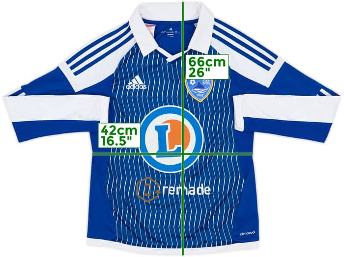 2017-18 US Avranches Home L/S Shirt #8 - 8/10 - (L.Boys)