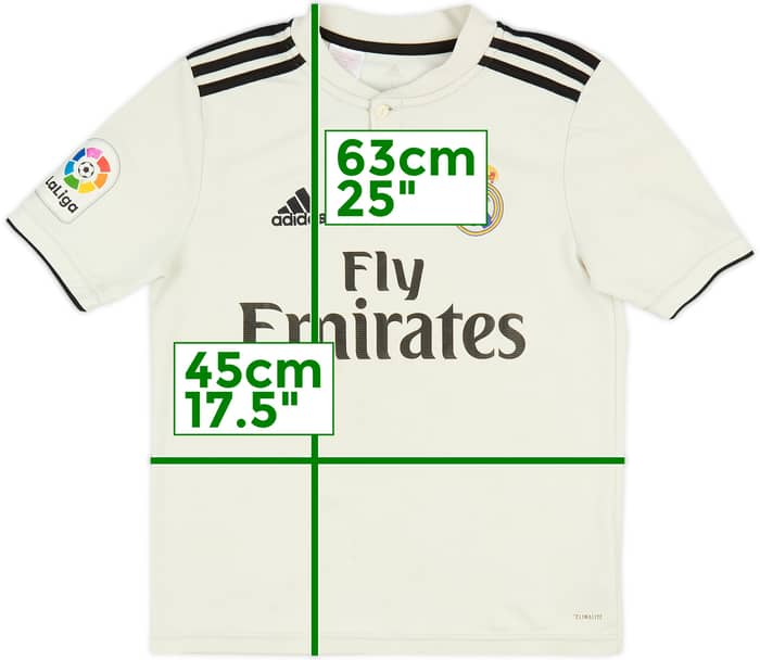 2018-19 Real Madrid Home Shirt - 4/10 - (L.Boys)