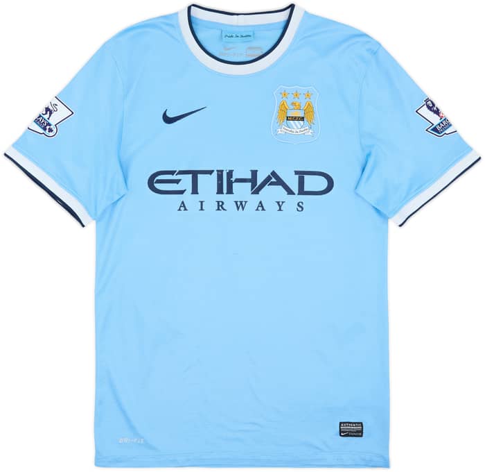 2013-14 Manchester City Home Shirt Silva #21 - 5/10 - (S)