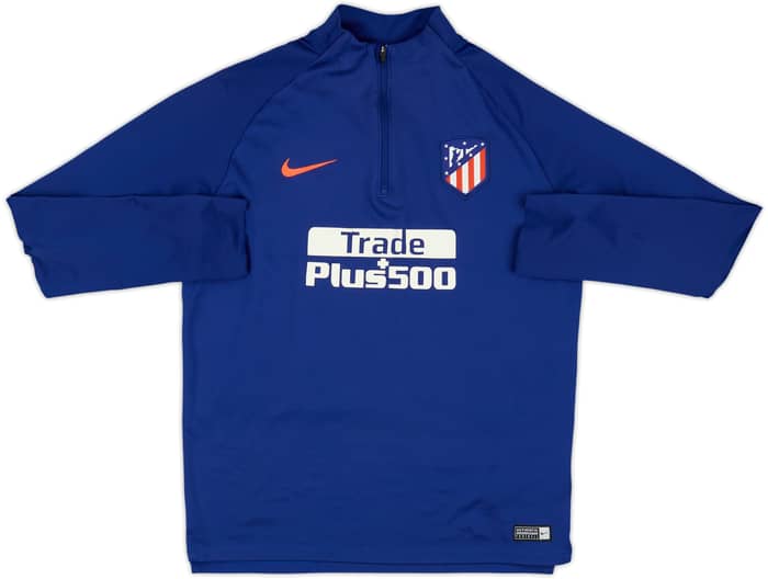 2020-21 Atletico Madrid Nike 1/4 Zip Training Top - 6/10 - (XL.Boys)