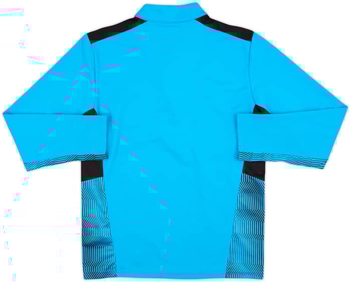 2021-22 Olympique Marseille Puma 1/4 Zip Drill Top - 8/10 - (L.Boys)