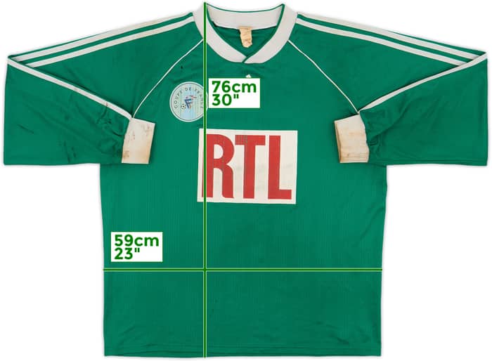 1990s Coupe de France Home L/S Shirt #2 - 4/10 - (XL)