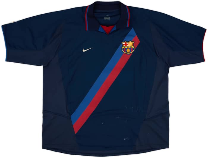 2002-03 Barcelona Away Shirt Ronaldinho #10 - 7/10 - (XXL)