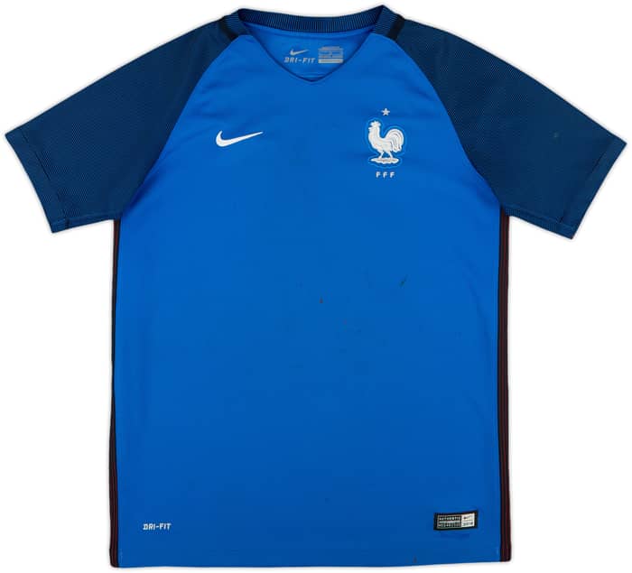2016-17 France Home Shirt - 4/10 - (L.Boys)