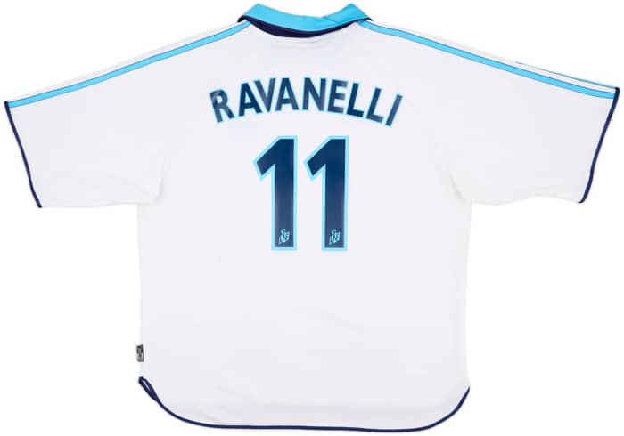 1999-00 Olympique Marseille Home Shirt Ravanelli #11 - 6/10 - (XL)