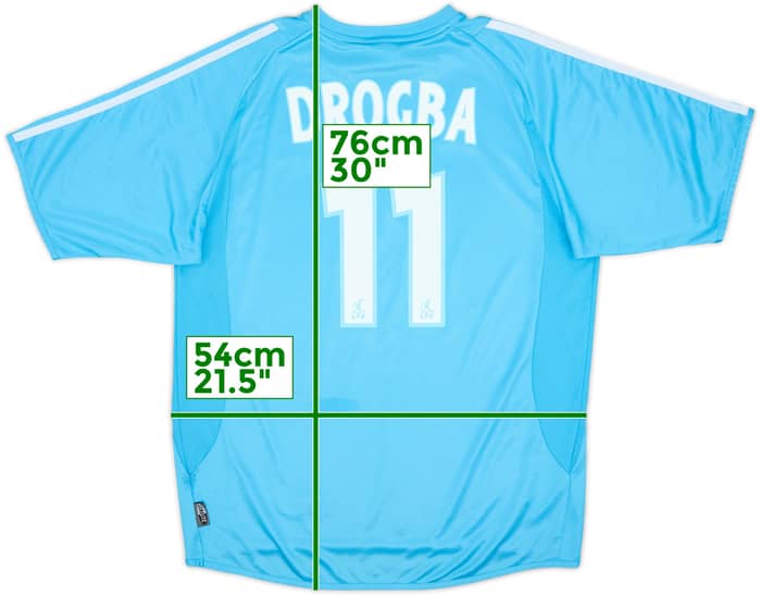 2003-04 Olympique Marseille Away Shirt Drogba #11 - 8/10 - (M)