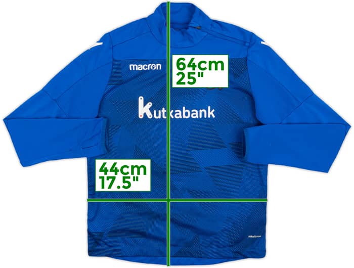 2021-22 Real Sociedad Macron Drill Top - 8/10 - (L.Boys)