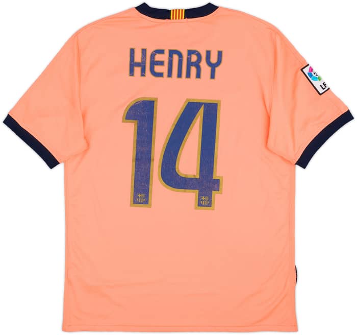 2009-10 Barcelona Away Shirt Henry #14 - 6/10 - (M)