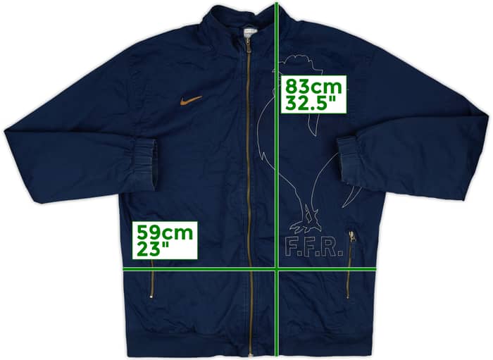 2007-08 France Rugby Nike Track Jacket - 8/10 - (XXL)