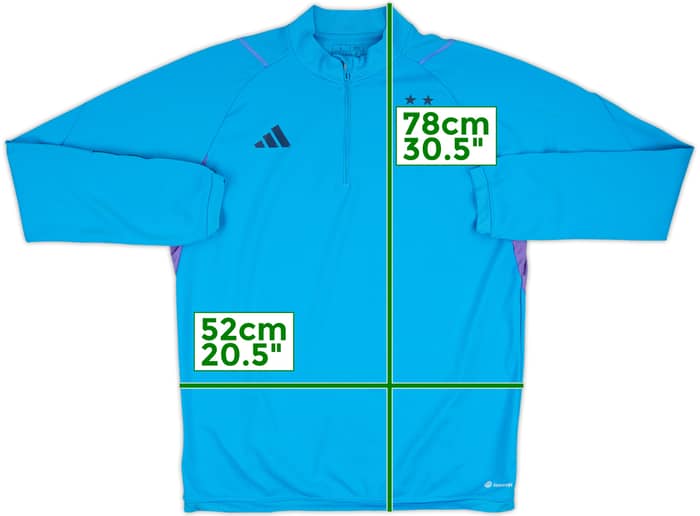 2022-23 Argentina adidas 1/4 Zip Training Top - 6/10 - (L)