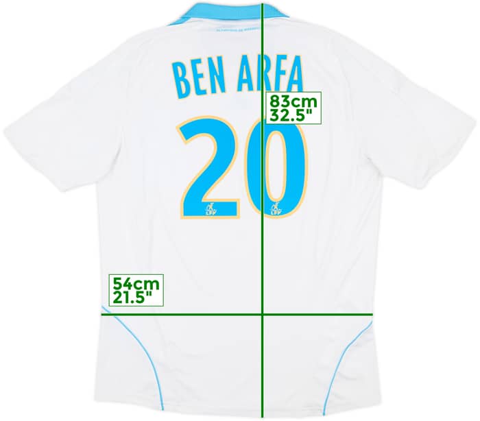 2008-09 Olympique Marseille Home Shirt Ben Arfa #20 - 8/10 - (L)