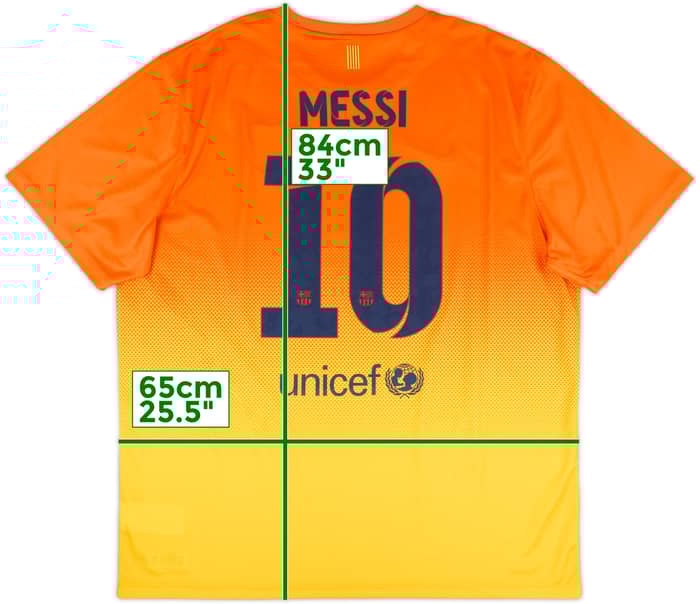2012-13 Barcelona Basic Away Shirt Messi #10 - 10/10 - (XXL)