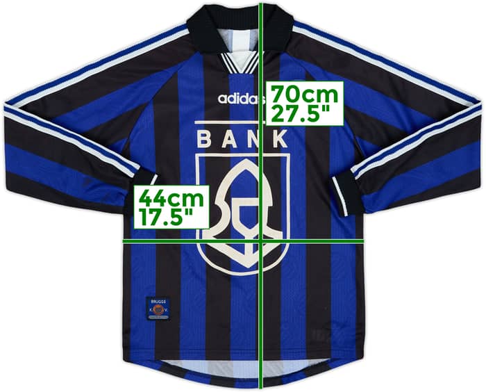 1997-98 Club Brugge Home L/S Shirt - 7/10 - (XS)