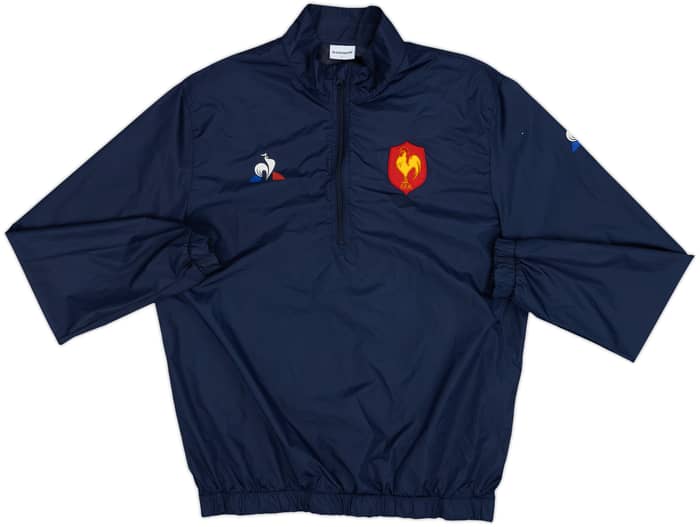 2010s France Rugby Le Coq Sportif 1/2 Zip Windbreaker - 9/10 - (L)