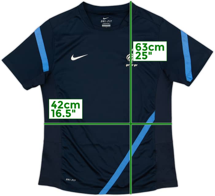 2012-13 France Nike Training Shirt - 9/10 - (L.Boys)