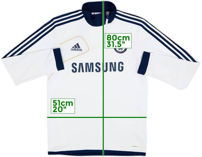 2012-13 Chelsea adidas 1/4 Zip Sweat Top - 6/10 - (M/L)
