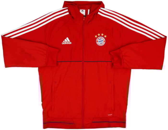 2017-18 Bayern Munich adidas Hooded Track Jacket - 8/10 - (L)