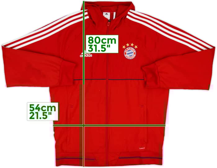 2017-18 Bayern Munich adidas Hooded Track Jacket - 8/10 - (L)