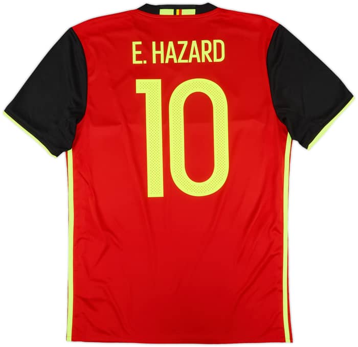 2016-17 Belgium Home Shirt E. Hazard #10 - 10/10 - (M)