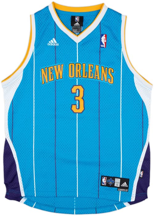 2008-10 New Orleans Hornets Paul #3 adidas Swingman Away Jersey - 9/10 - (L.Boys)