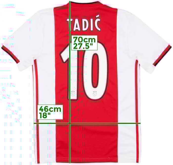 2019-20 Ajax Home Shirt Tadic #10 - 7/10 - (S)