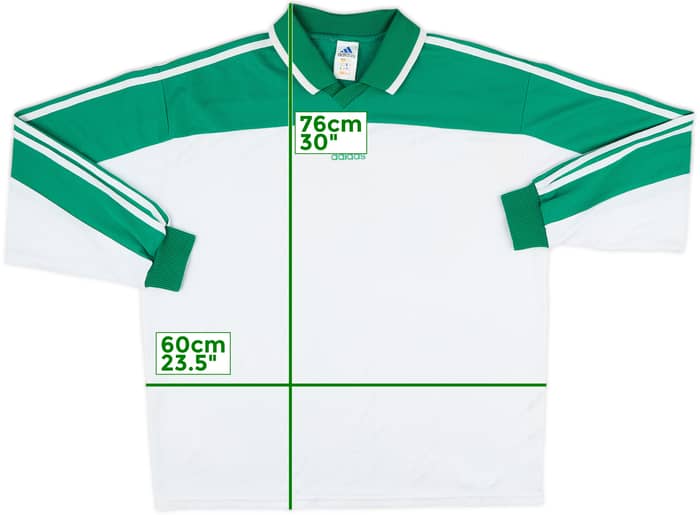 2001-02 adidas Template L/S Shirt #7 - 9/10 - (XL)