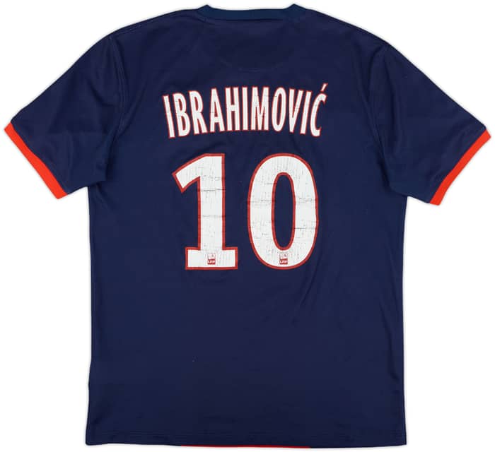 2013-14 Paris Saint-Germain Home Shirt Ibrahimovic #10 - 5/10 - (M)