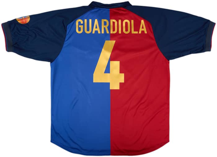 1999-00 Barcelona Centenary Home Shirt Guardiola #4 - 5/10 - (XL)
