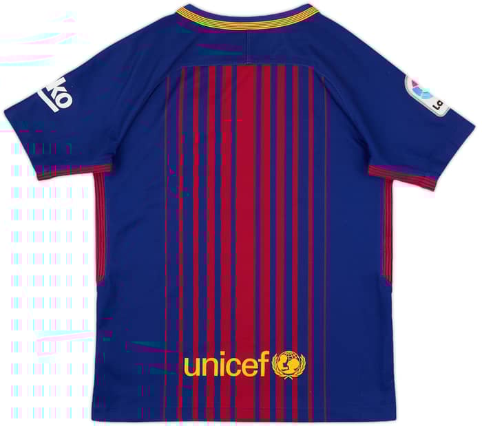2017-18 Barcelona Home Shirt - 7/10 - (S.Boys)